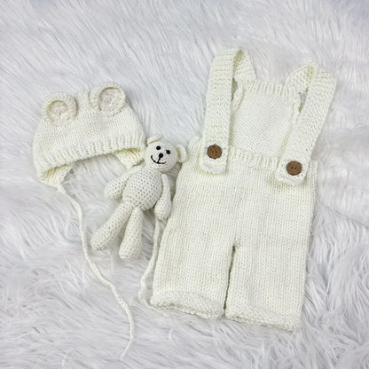 Set Fotografía Recién Nacido 3 pzs – Oso (0–3 m)