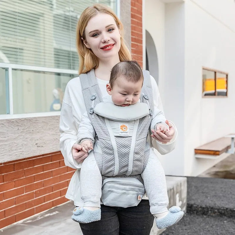 Portabebés Ergonómico Multiposición con Asiento a la Cadera( 0-36 meses)