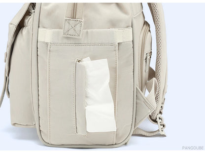 Mochila Impermeable de pañales con ganchos para cochecito
