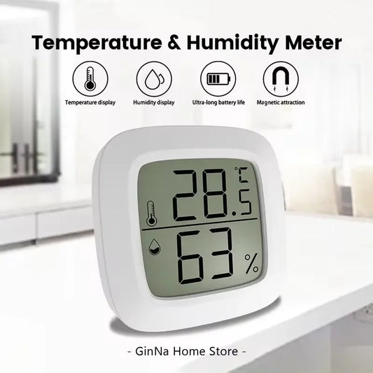 Mini Termómetro e Higrómetro Digital LCD
