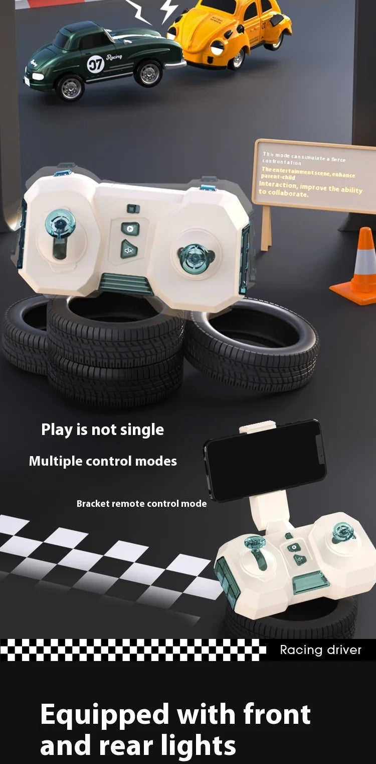 Mini coche de carreras con Control remoto RC, cámara de transmisión en tiempo Real, 2,4G