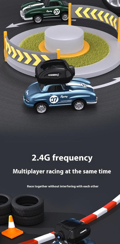 Mini coche de carreras con Control remoto RC, cámara de transmisión en tiempo Real, 2,4G