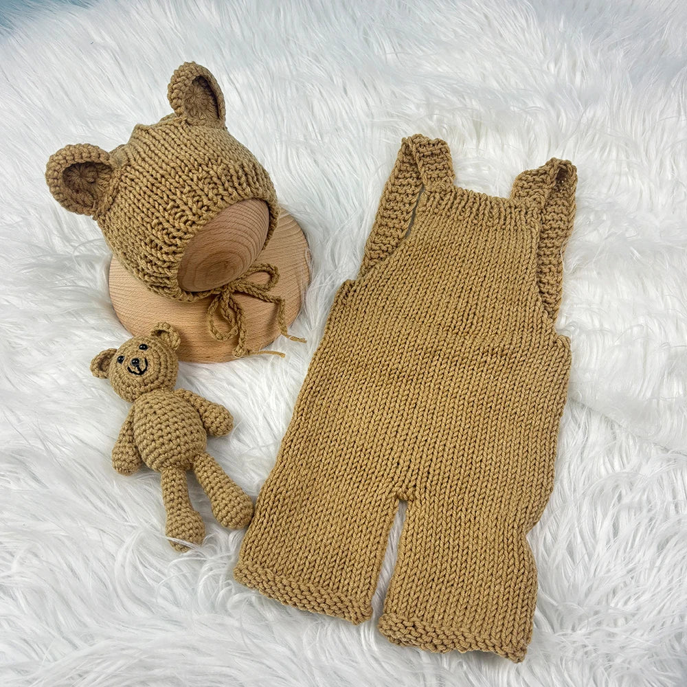 Set Fotografía Recién Nacido 3 pzs – Oso (0–3 m)